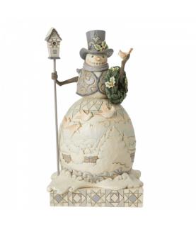 Joyful Are Winter Days (White Woodland Snowman)