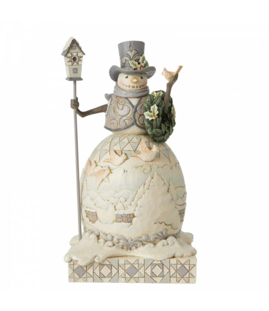 Joyful Are Winter Days (White Woodland Snowman)