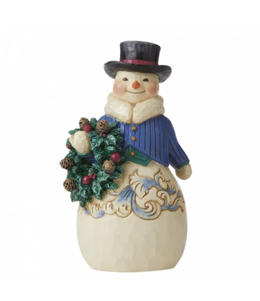 Right Hearty Winter Wishes (Simple Snowman Figurine)