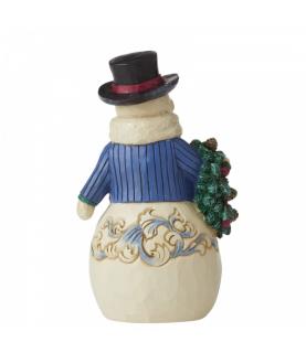 Right Hearty Winter Wishes (Simple Snowman Figurine)