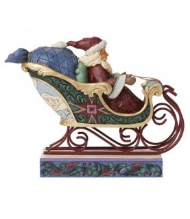 Ready for a Journey Around the World (Santa in Sleigh)