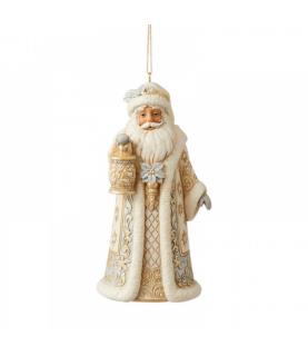 Holiday Lustre Santa Hanging Ornament