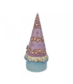 "Purr-Fect Gnome": Gnome with Cat