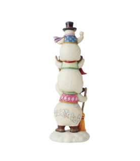 Stacked Snowmen Figurine