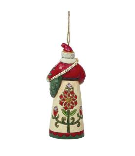 Santa Holding Cat Hanging Ornament