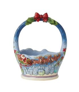 Two-sided Christmas Basket (pieces excluded)