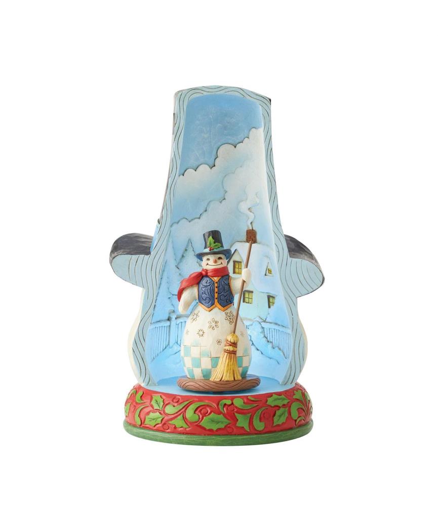 "Winter Joy Is All Around": Snowman Hat Light (Signed by Jim Shore)