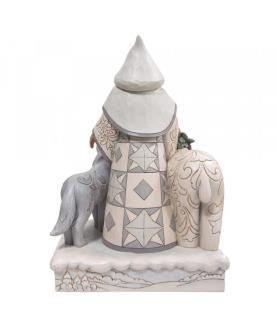 Santa with Wreath and Animals Statement Figurine