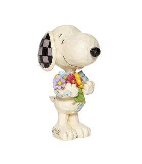 Snoopy with Flowers mini figurine