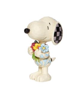 Snoopy with Flowers mini figurine
