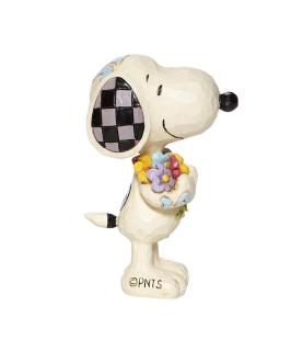 Snoopy with Flowers mini figurine