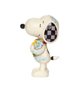 Snoopy with Flowers mini figurine