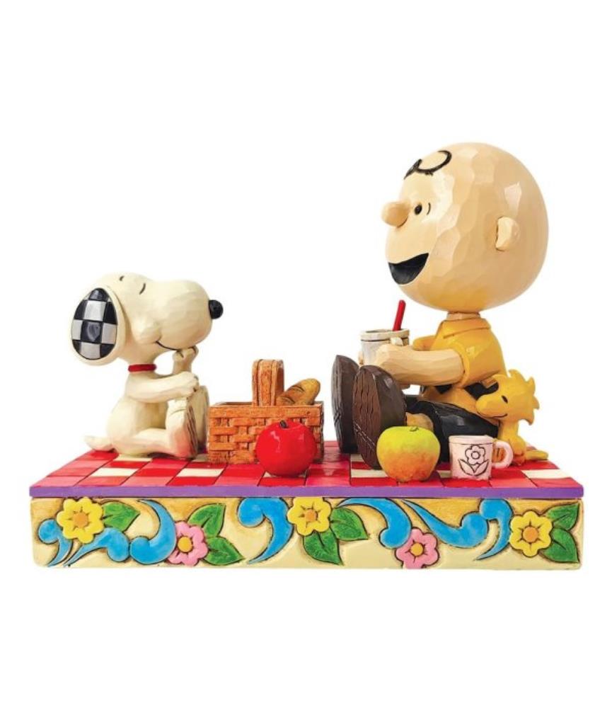 Snoopy, Woodstock and Charlie Brown Picnic Figurine