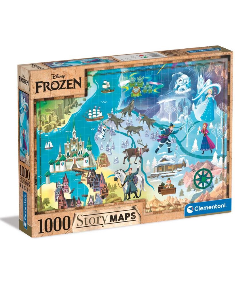 Story Maps Jigsaw Puzzle Frozen (1000p)