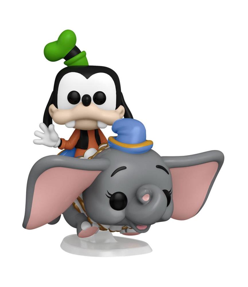 Walt Disney World 50th Anniversary POP! Rides Super Deluxe Vinyl Figure Dumbo w/Goofy (#105)