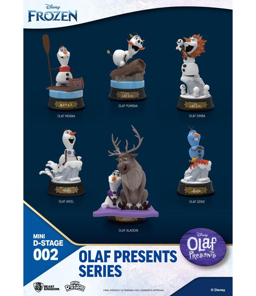 Frozen Mini Diorama Stage Statues 6-pack Olaf Presents