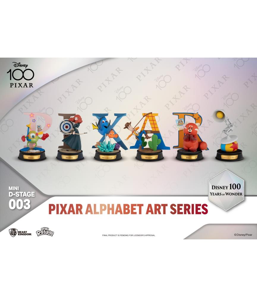 Disney: 100 Years of Wonder - Pixar Alphabet Art Series Set