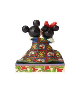 Warm Wishes: Mickey and Minnie Wrapped in Quilt