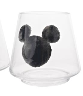 Mickey Shapes Set of 2 Glass Candle Holders