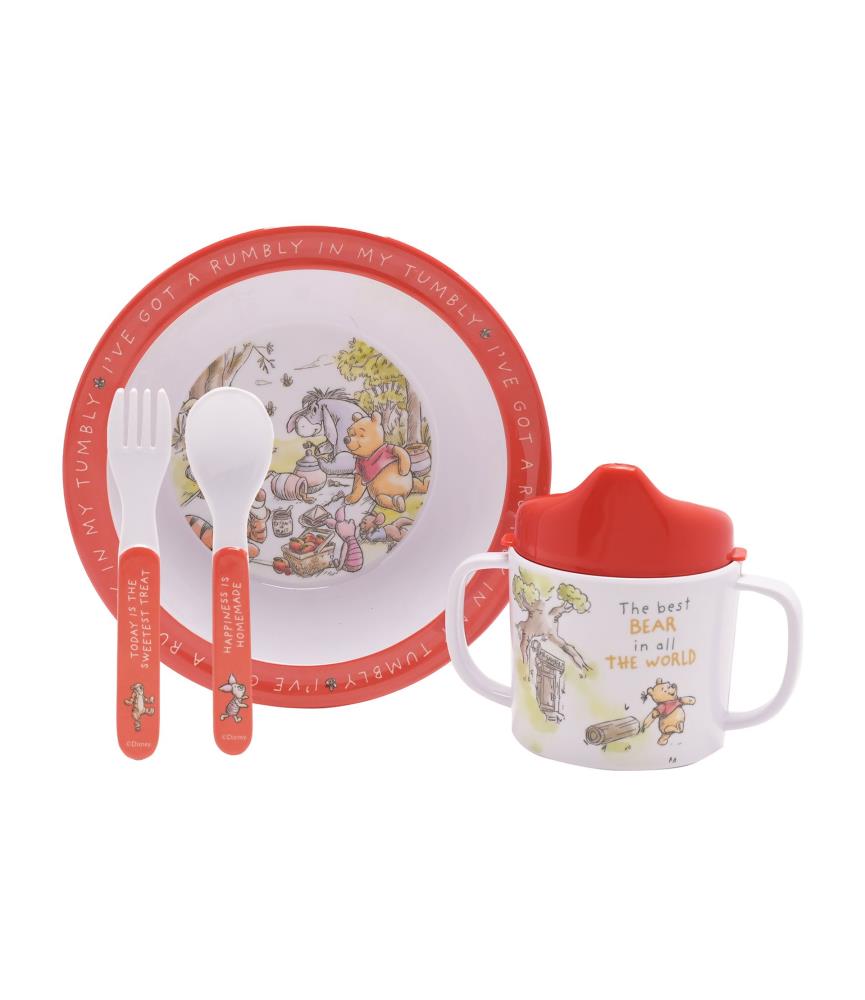 Winnie the Pooh Melamine 4 piece dinner set
