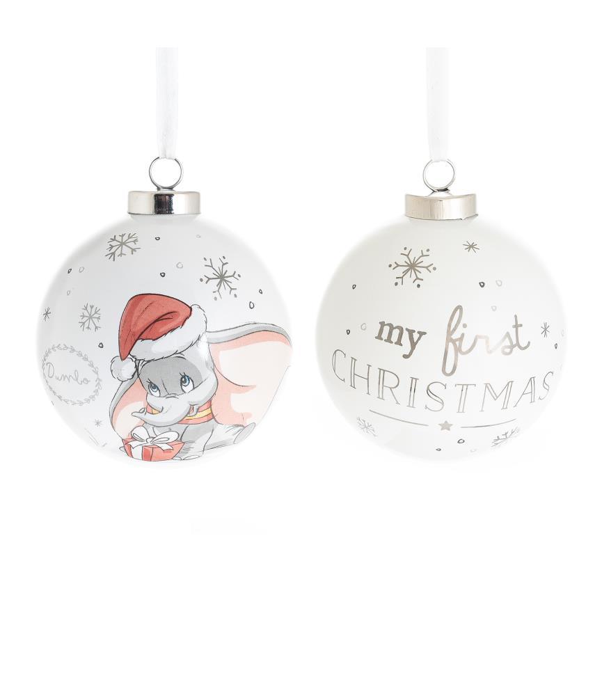 Ceramic Luxury Bauble First Christmas
