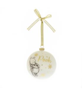 Set of 8 Winnie the Pooh Glitter Baubles