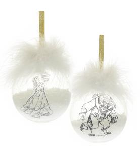 Set of 2 Belle & Beast Baubles