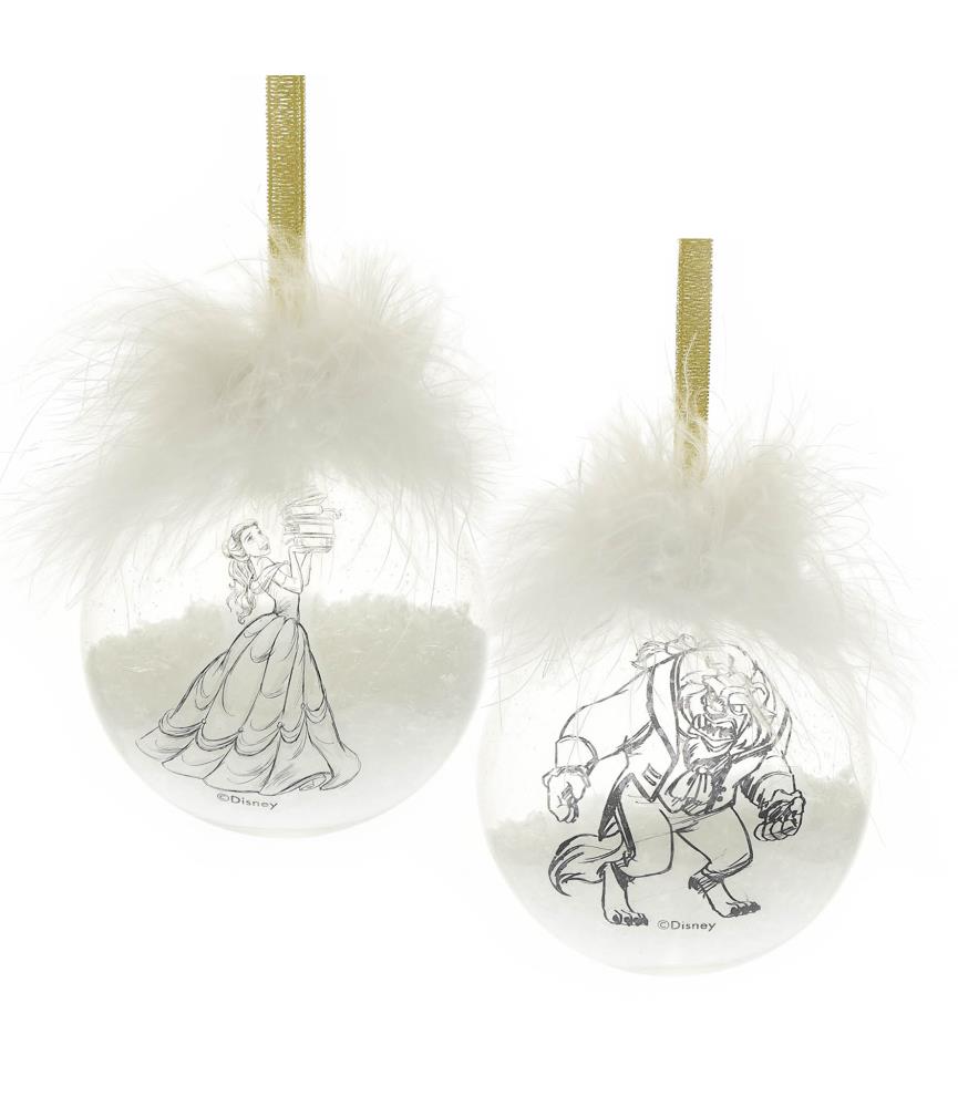 Set of 2 Belle & Beast Baubles