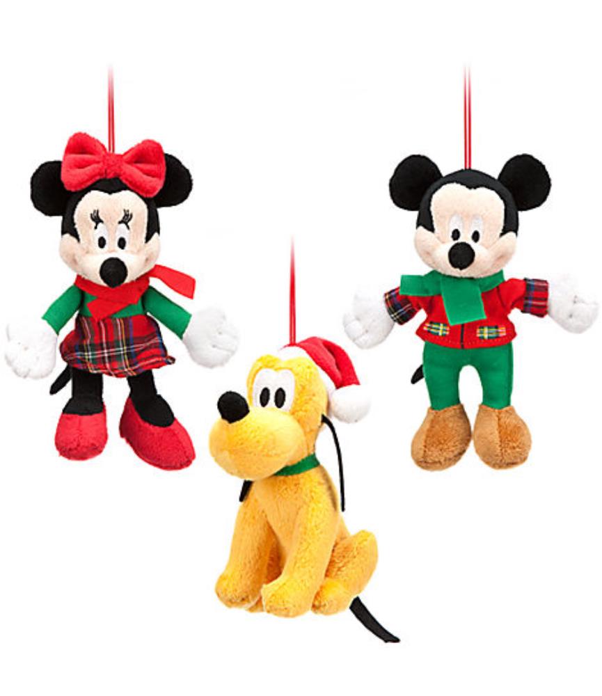Mickey Mouse Pluche Ornament Set