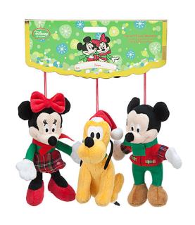 Mickey Mouse Pluche Ornament Set