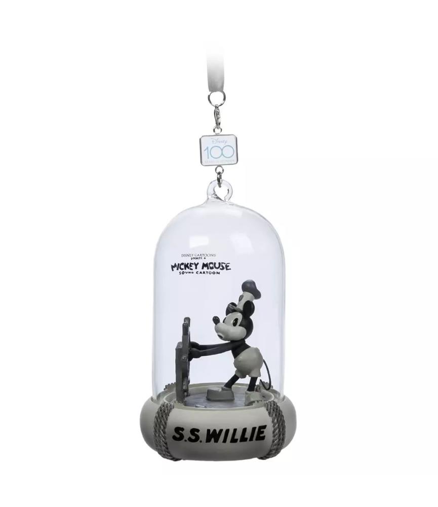 Steamboat Willie Light-Up and Sound Living Magic Disney100 Eras Sketchbook Ornament