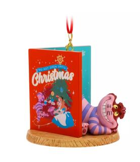 Cheshire Cat Festive Book Ornament, Alice in Wonderland