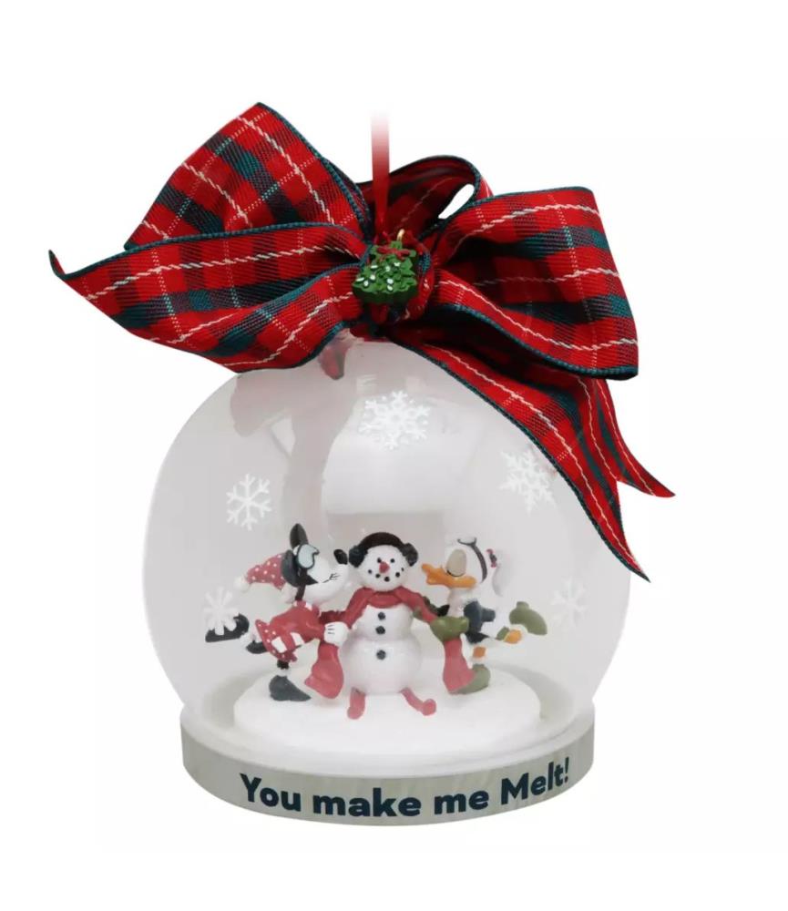 Minnie and Daisy Globe Hanging Ornament