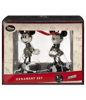 Mickey and Minnie Mouse ''1928'' Ornament Set